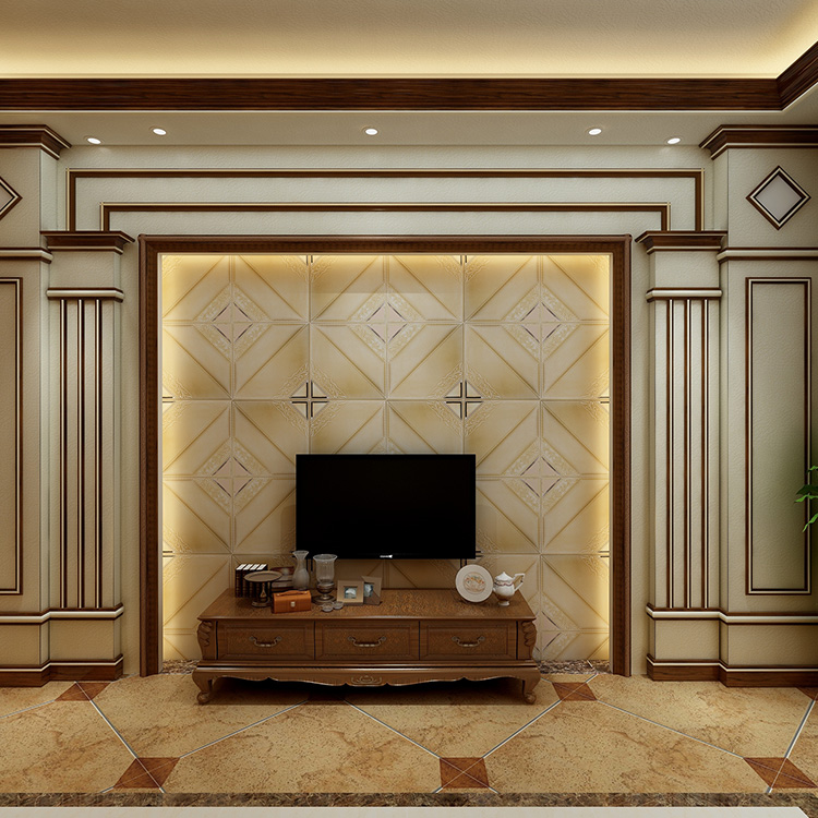 皮雕集成背景墙