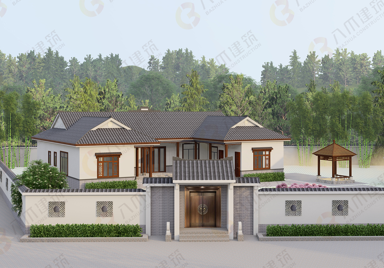 中式风格三合院