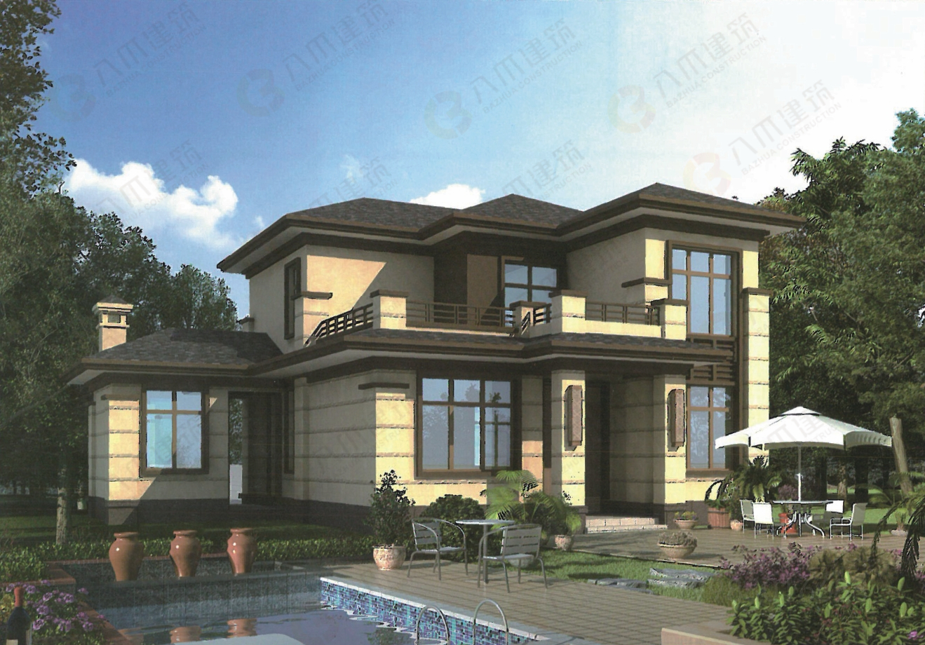 新中式风格轻钢别墅