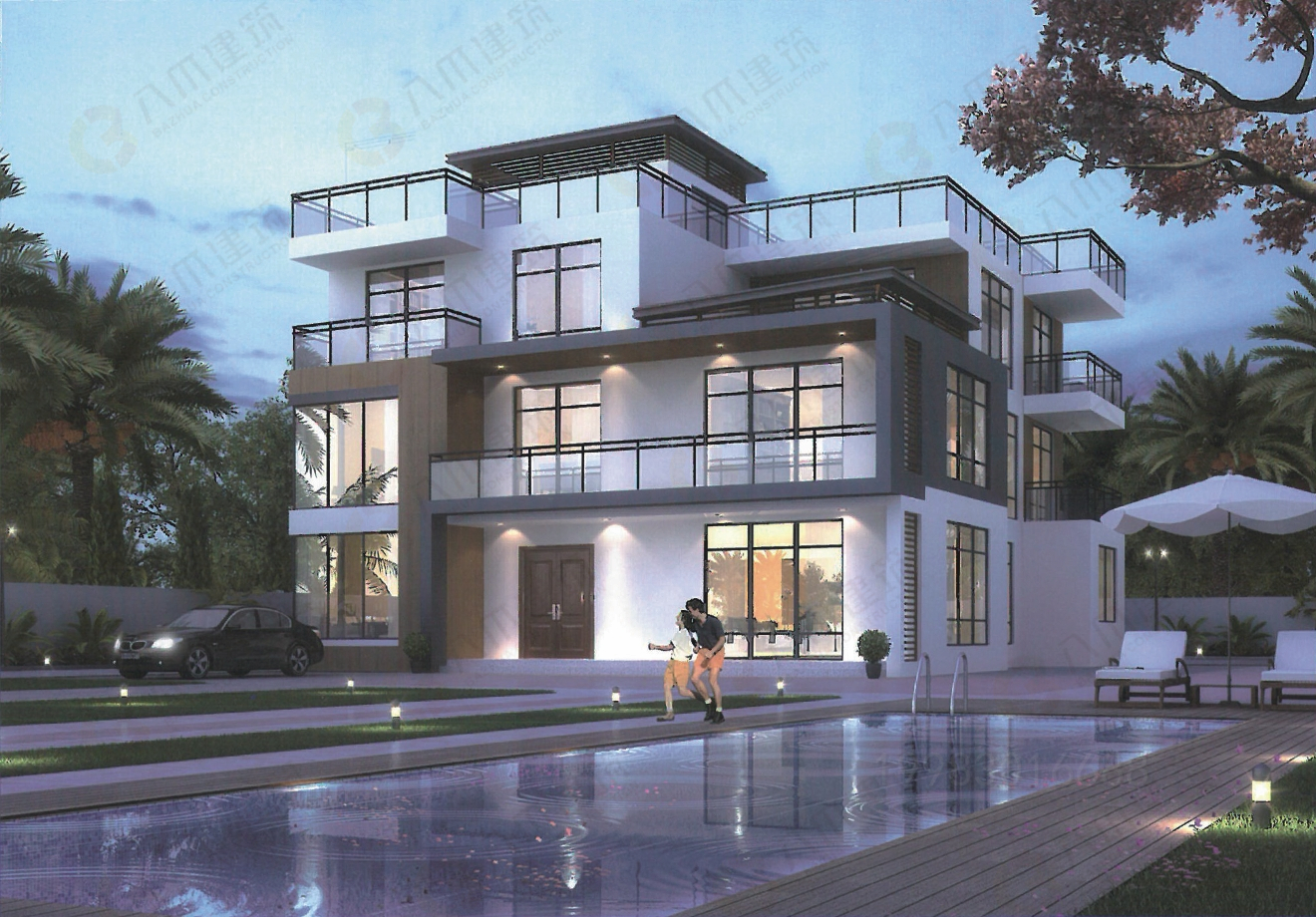 现代风三层别墅