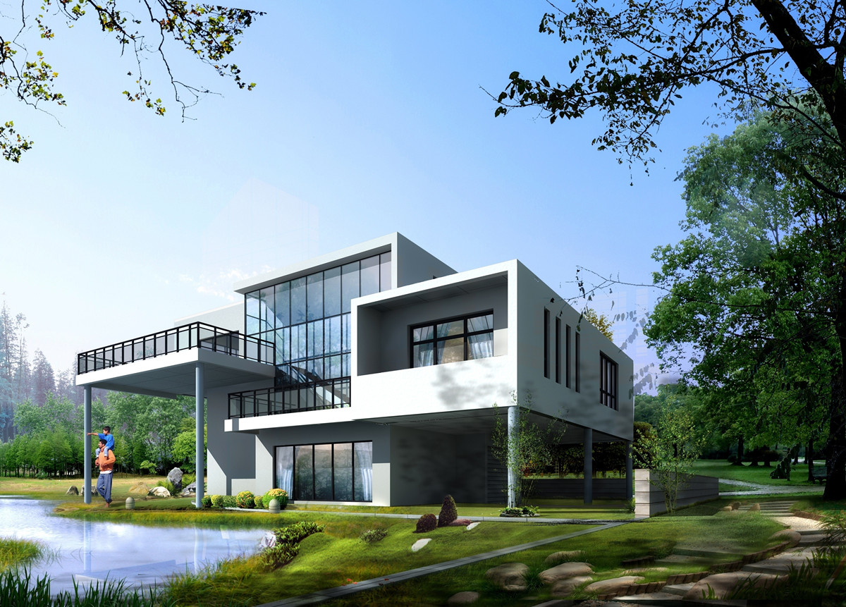 现代风二层别墅144