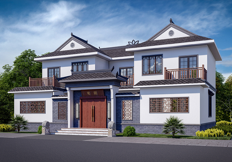 中式风格二层别墅